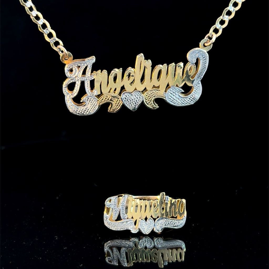 Custom Double Nameplate set