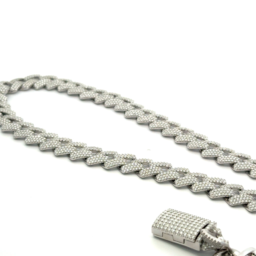 Cadena de moissanita VVS