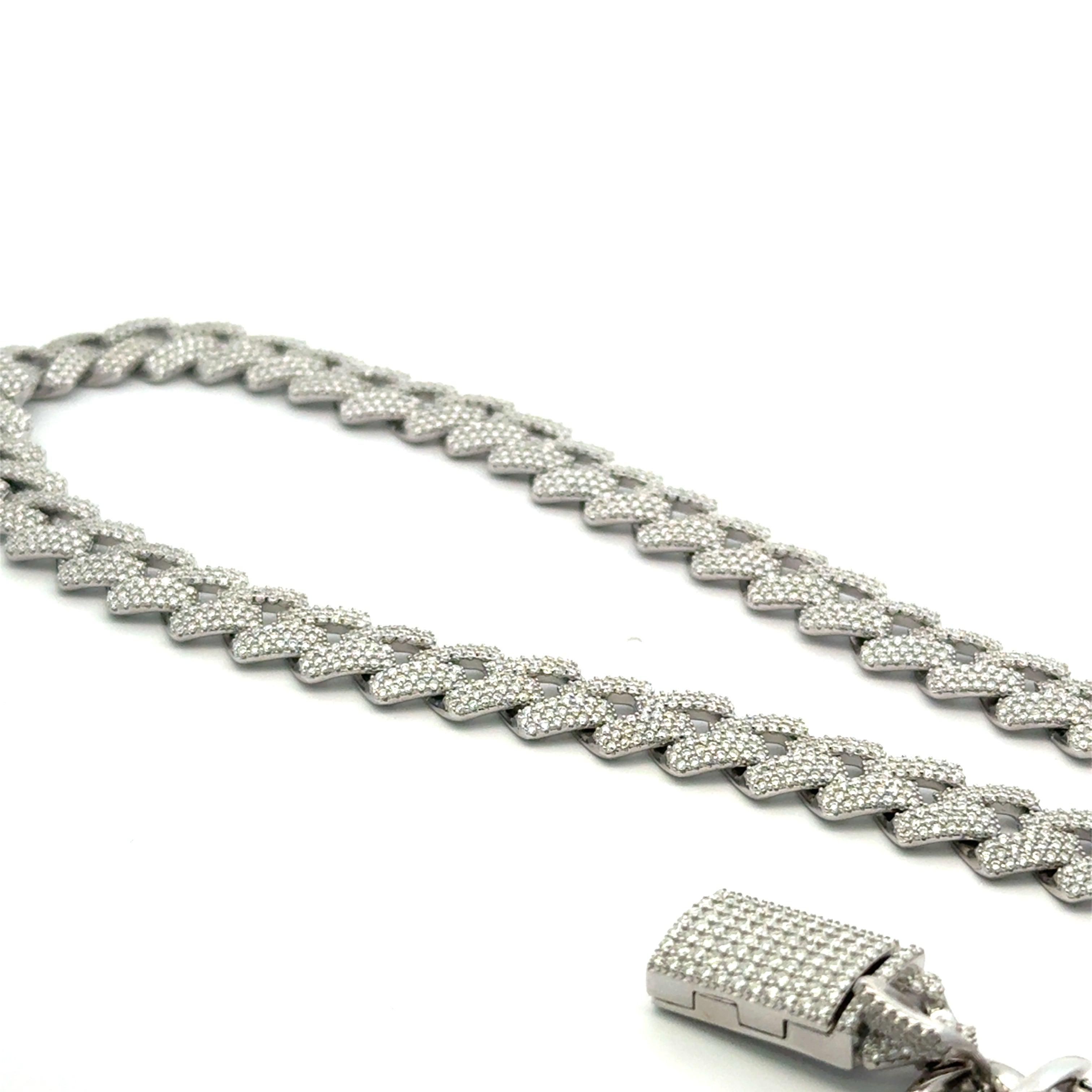 Cadena de moissanita VVS