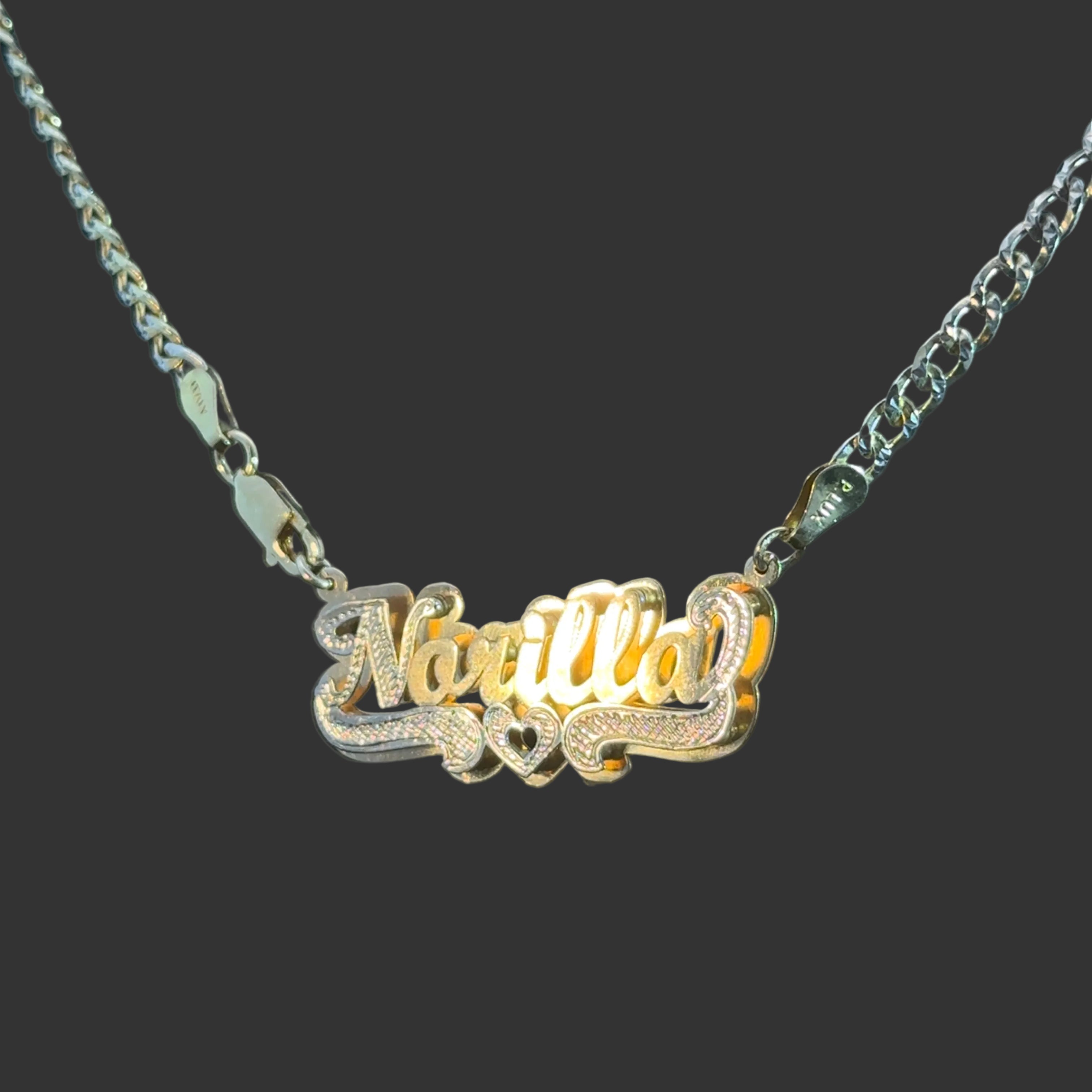 Customized double nameplate