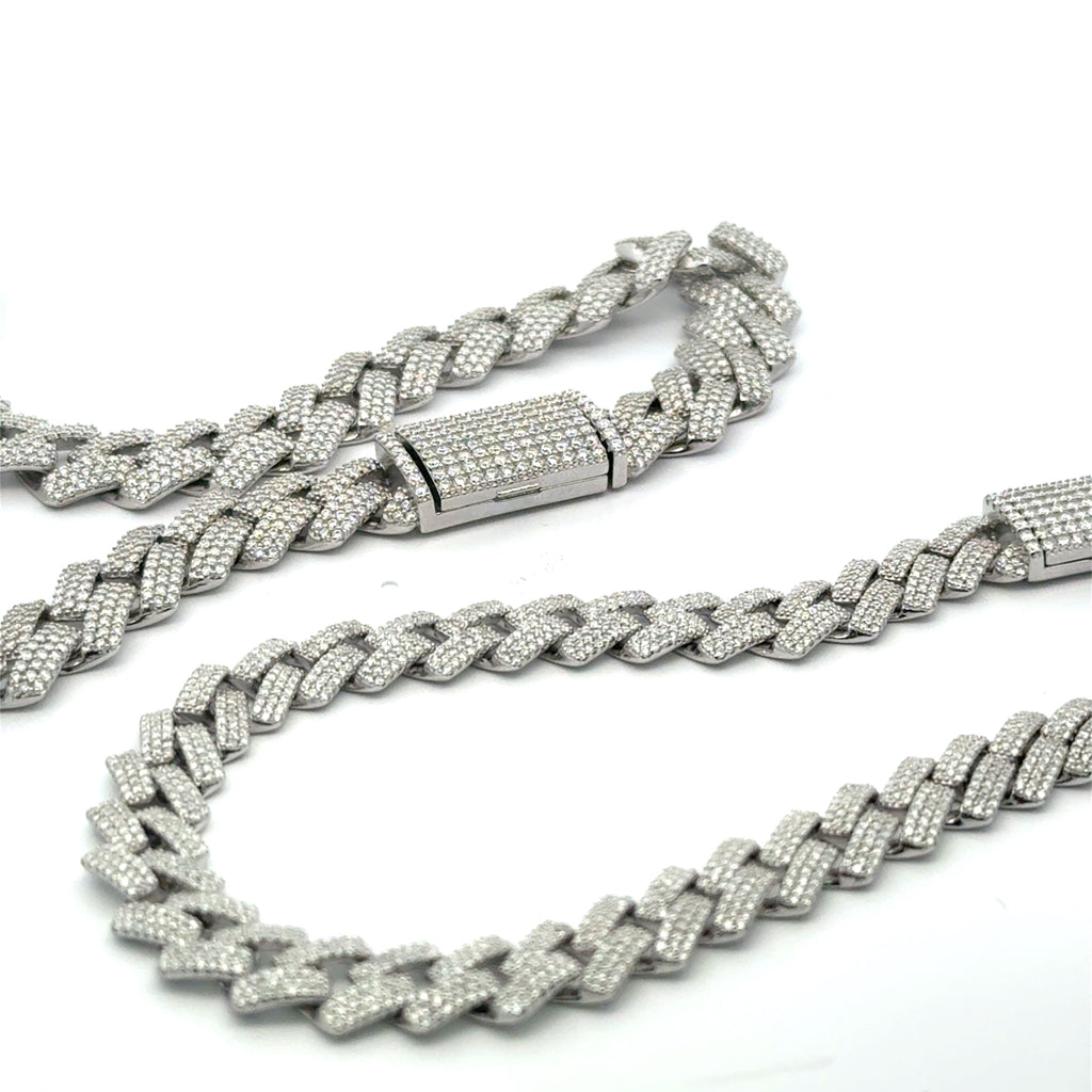 VVS Moissanite Set – Bracelet & Chain