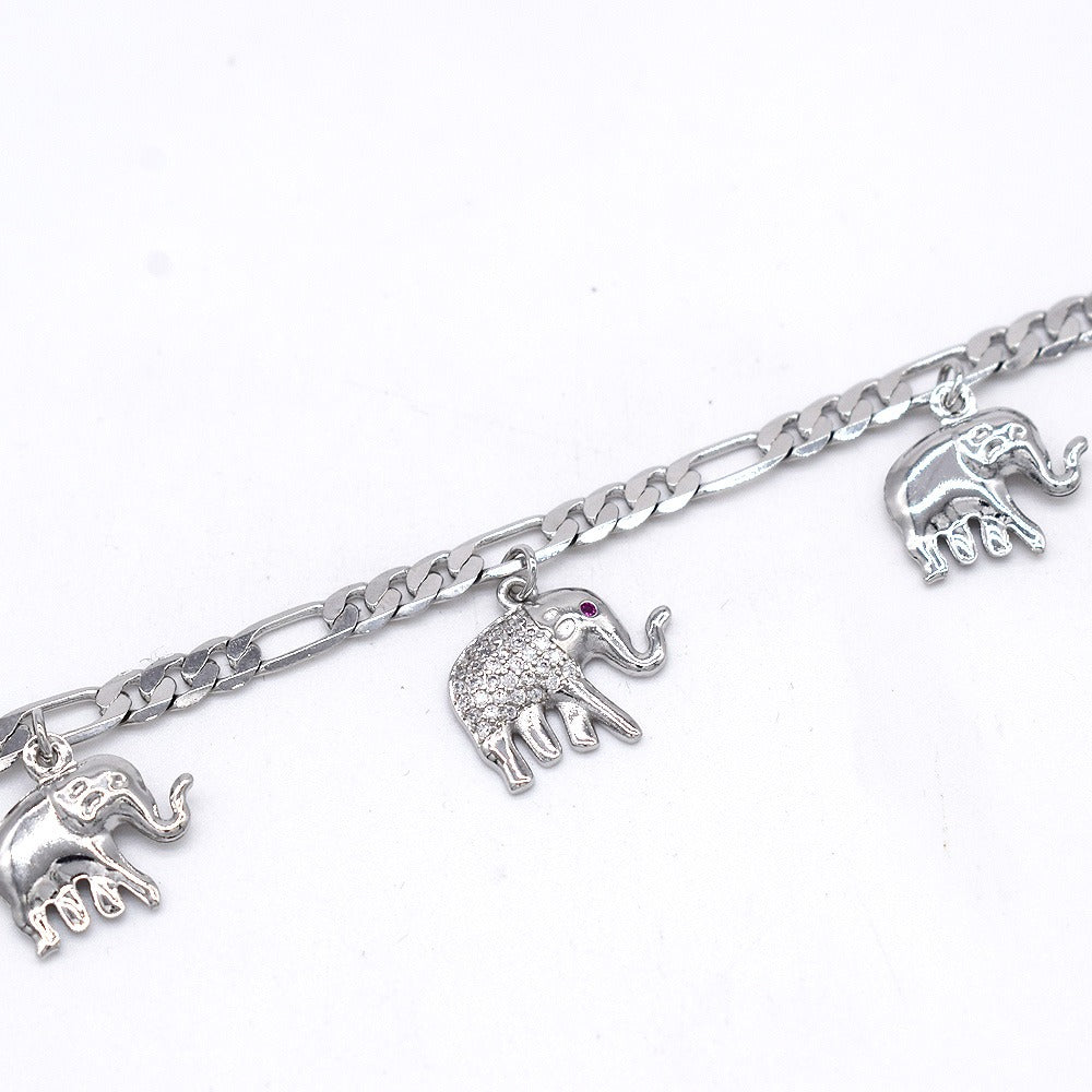 Tobillera con dije de elefante