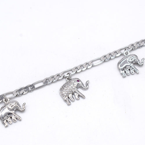 Tobillera con dije de elefante