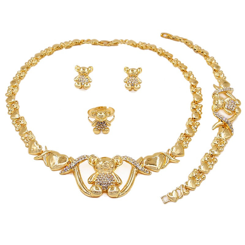 Conjunto de oso con corte de diamante