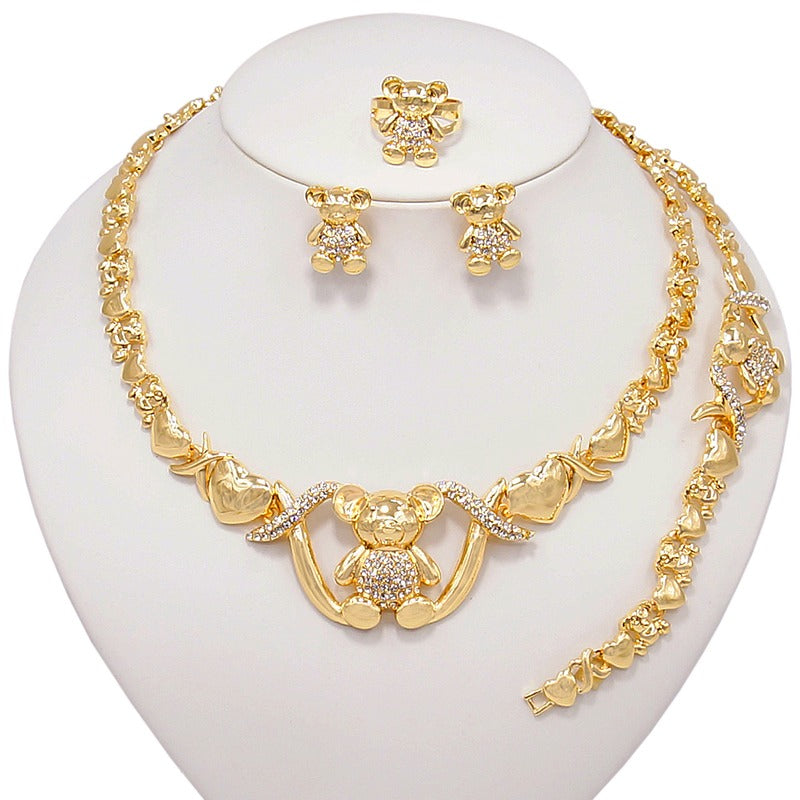 Conjunto de oso con corte de diamante
