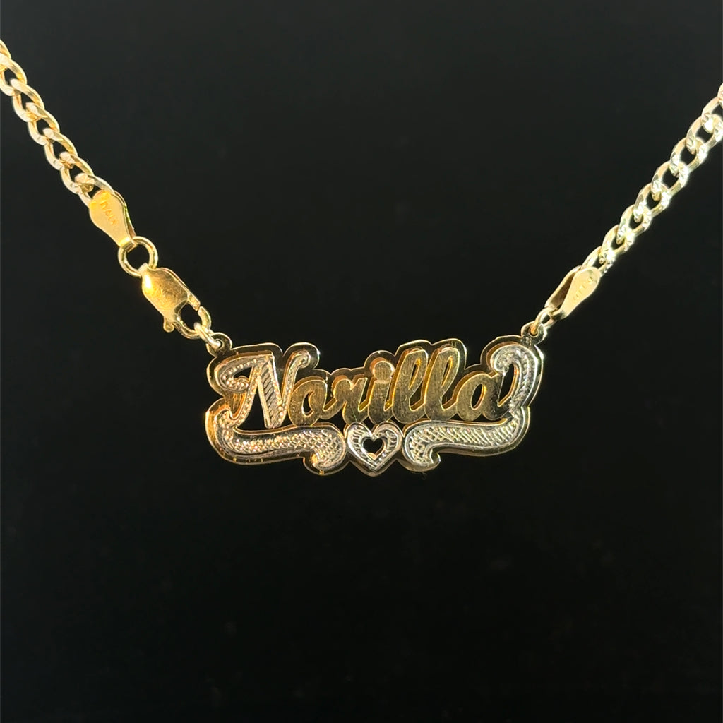 Customized double nameplate