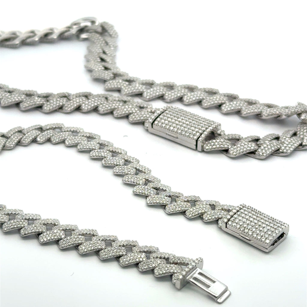 VVS Moissanite Set – Bracelet & Chain