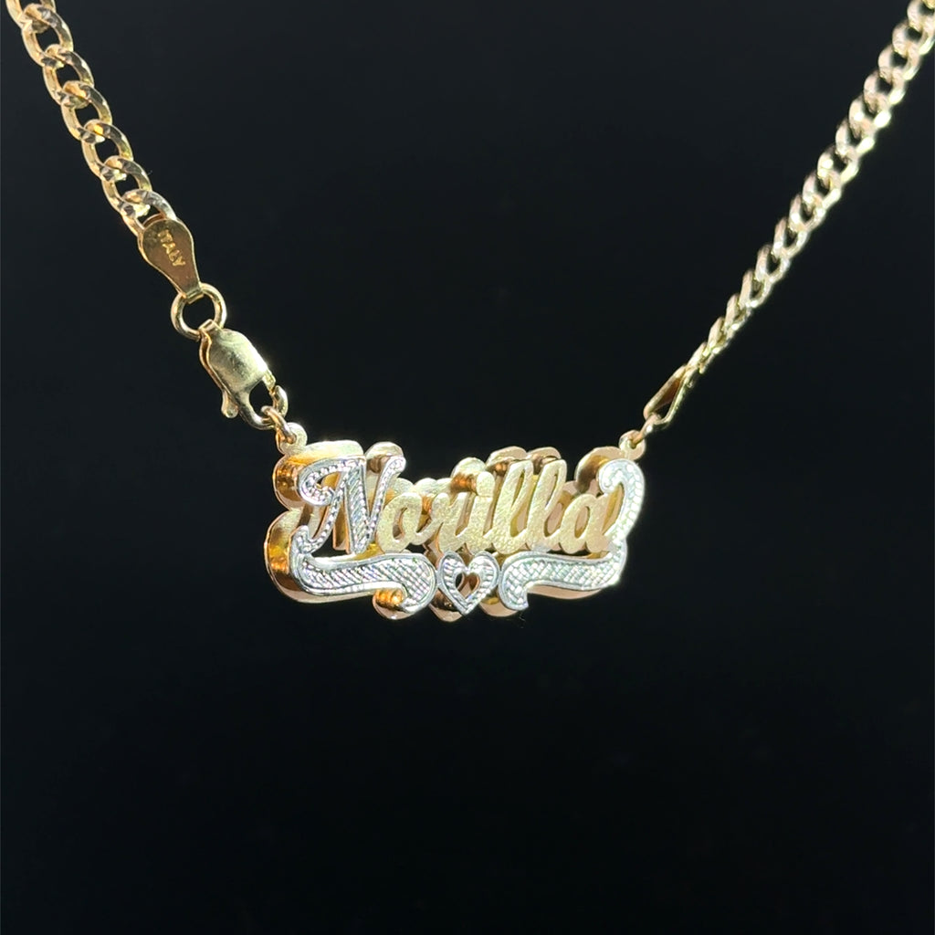 Customized double nameplate