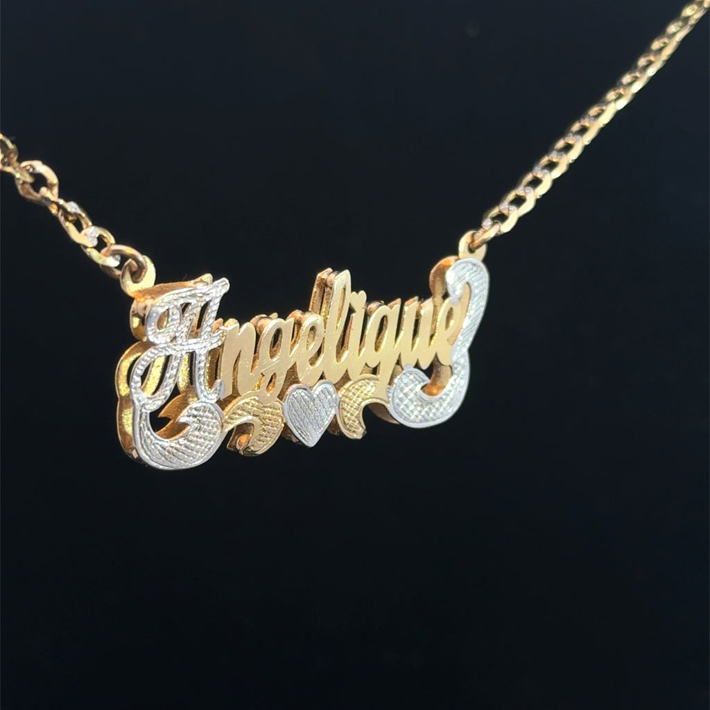 Customized double nameplate