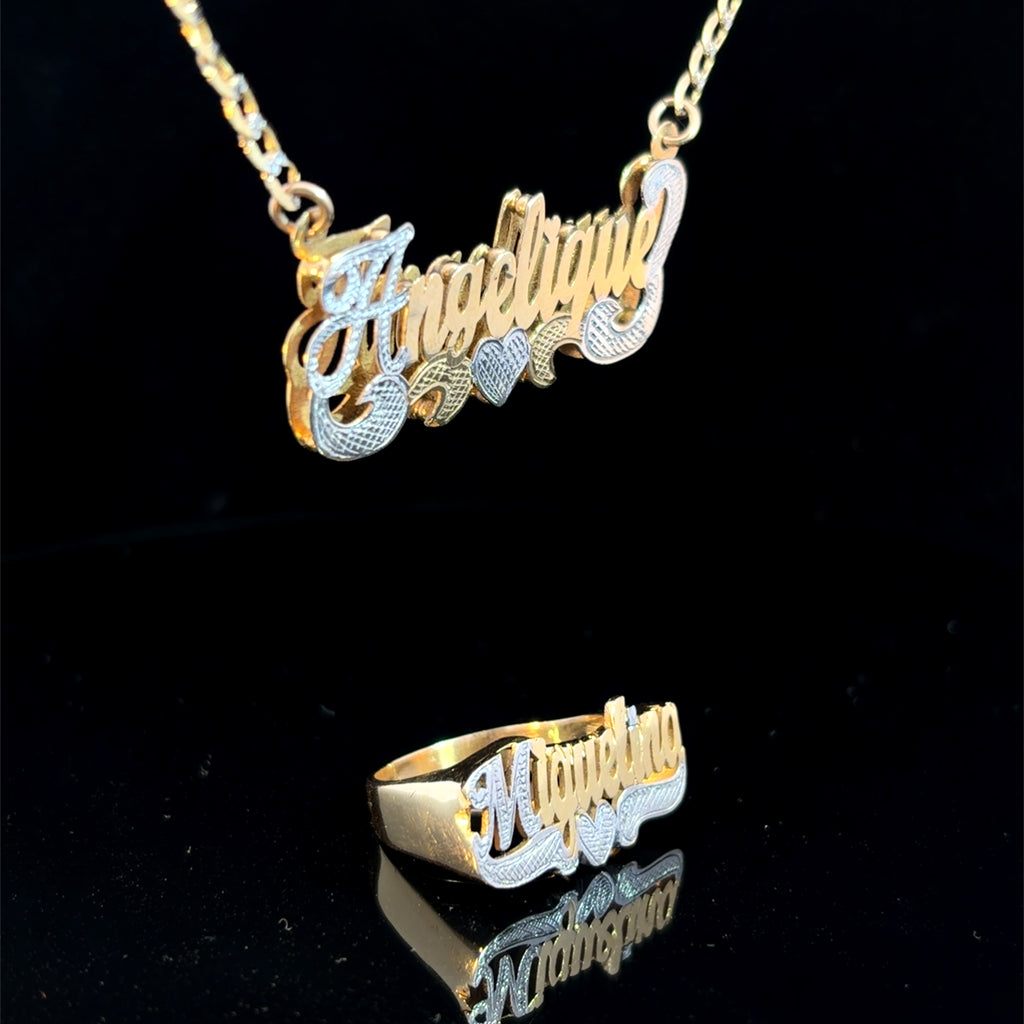 Custom Double Nameplate set