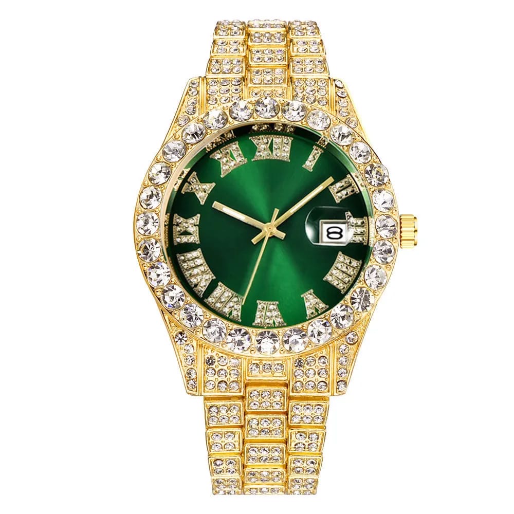 Majestad Esmeralda: Reloj de lujo de oro