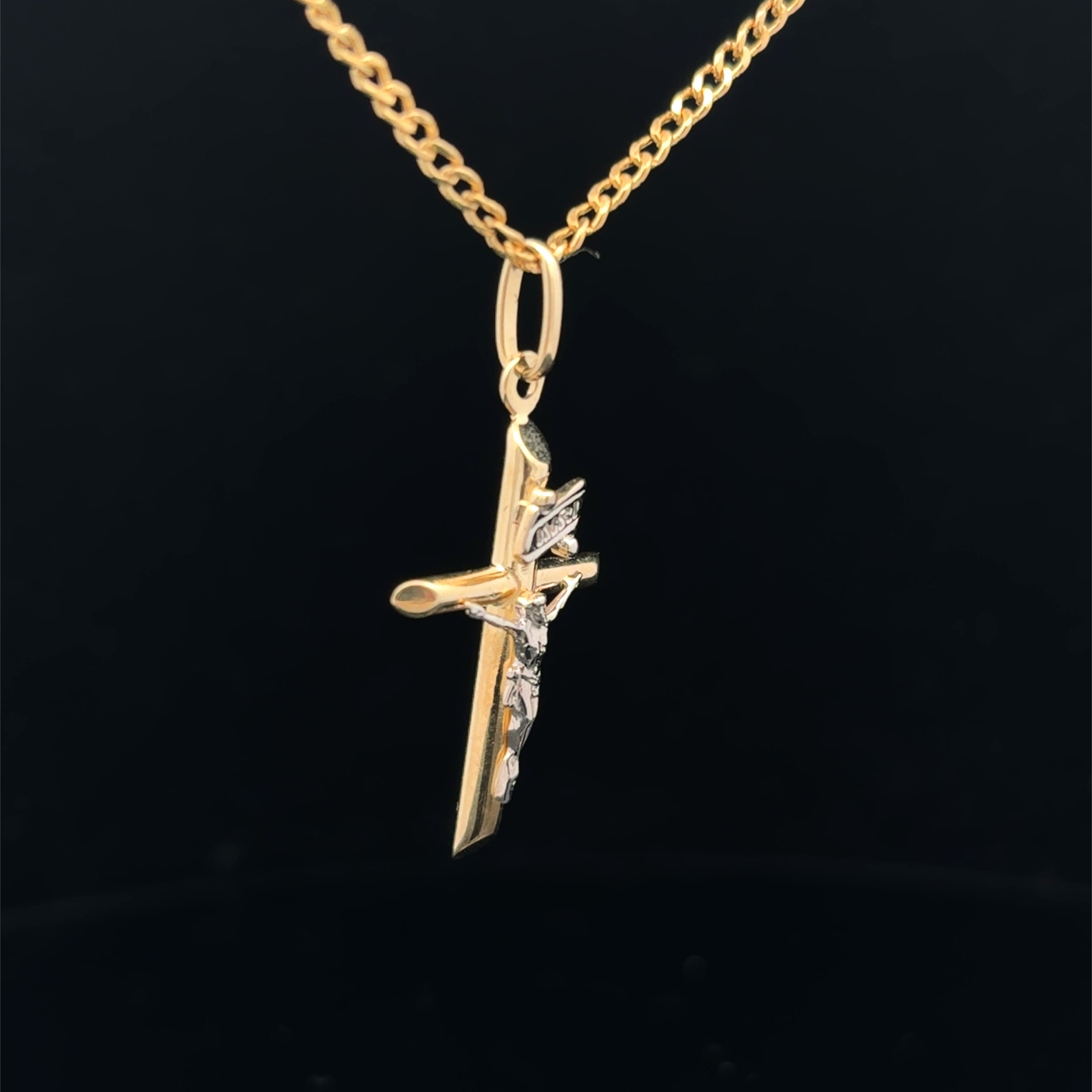 Cuban Crucifix Necklace – 20” 2mm