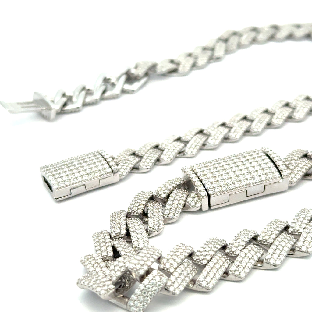 VVS Moissanite Set – Bracelet & Chain