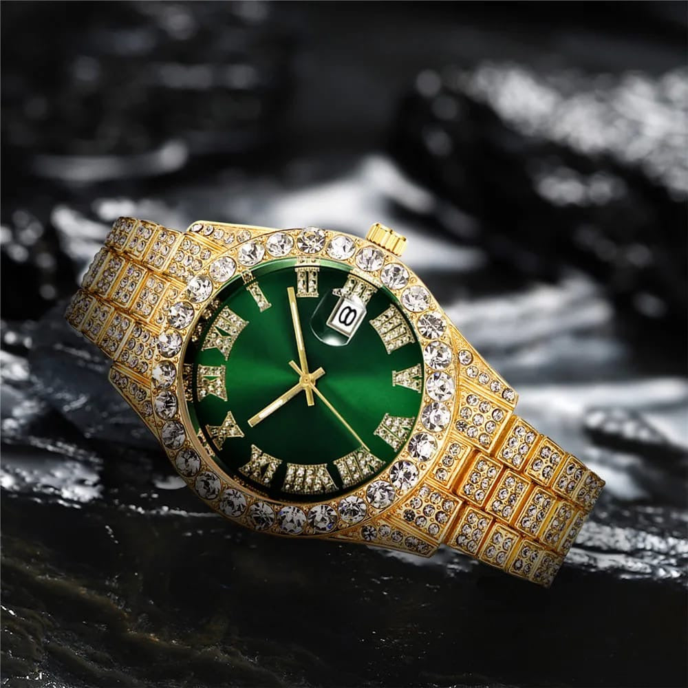 Majestad Esmeralda: Reloj de lujo de oro