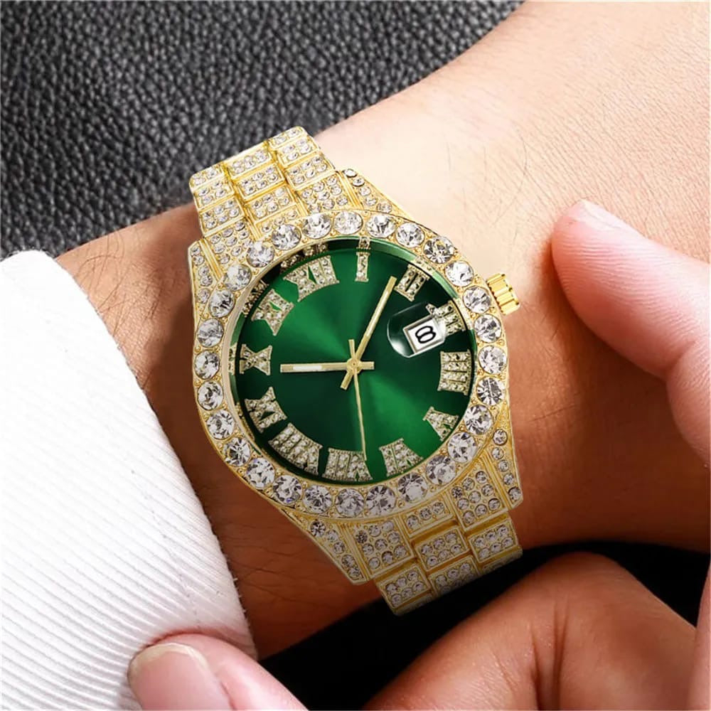 Majestad Esmeralda: Reloj de lujo de oro