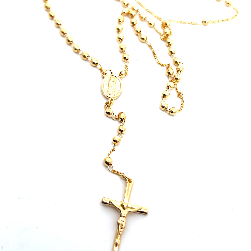 Elegante collar de rosario
