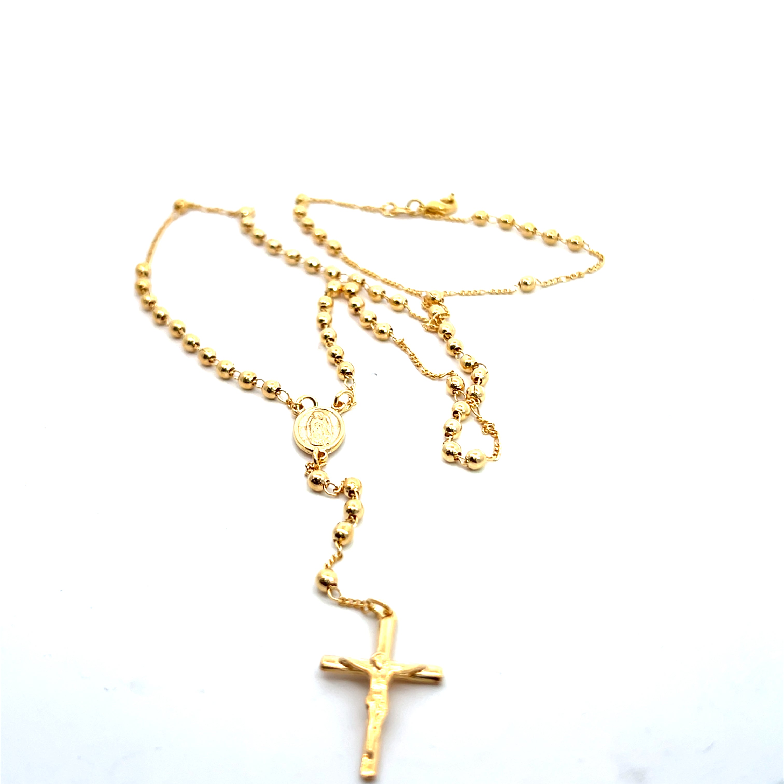 Elegante collar de rosario
