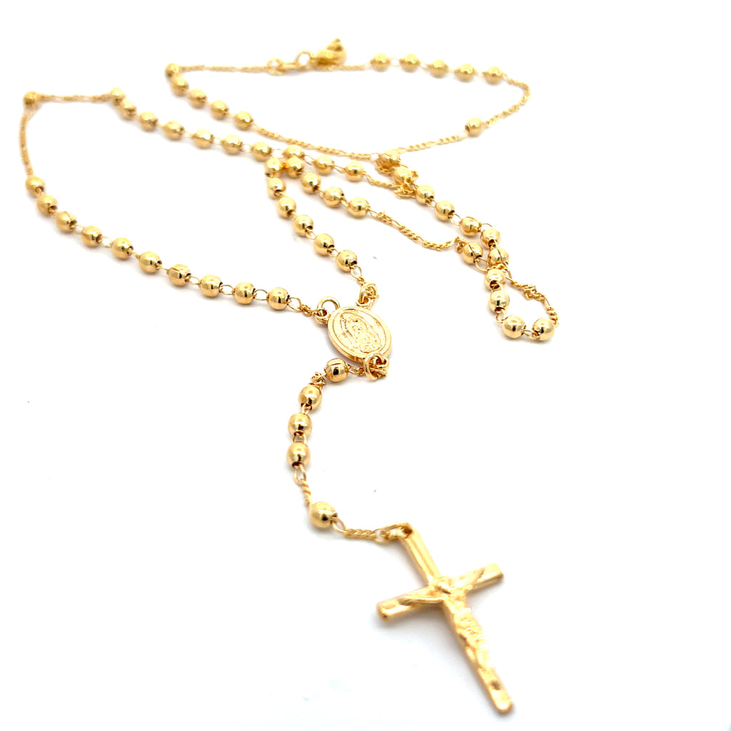 Elegante collar de rosario