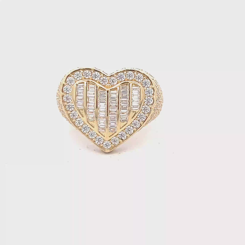 14k Gold Heart Ring