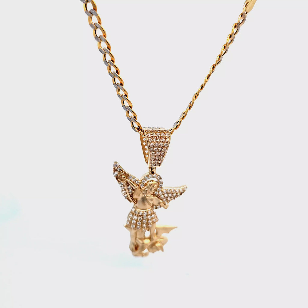 Golden angel charm