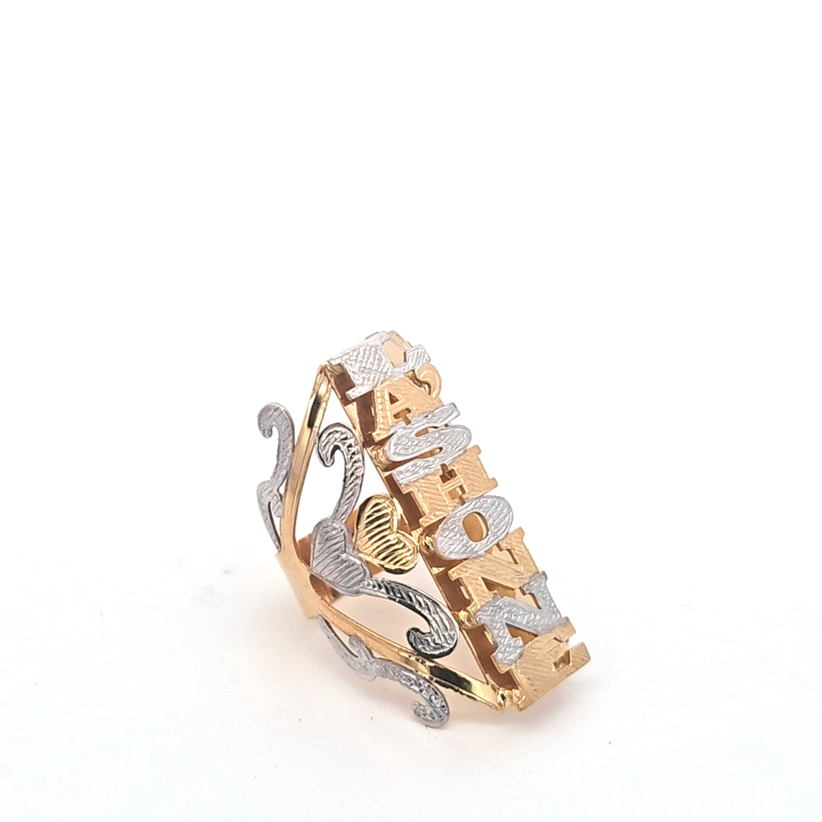 Customized long name ring