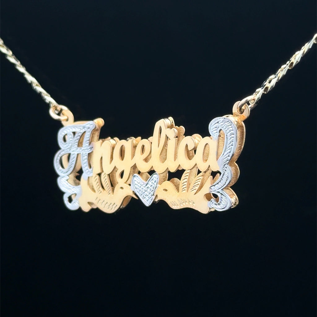 Customized double nameplate