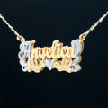 Customized double nameplate
