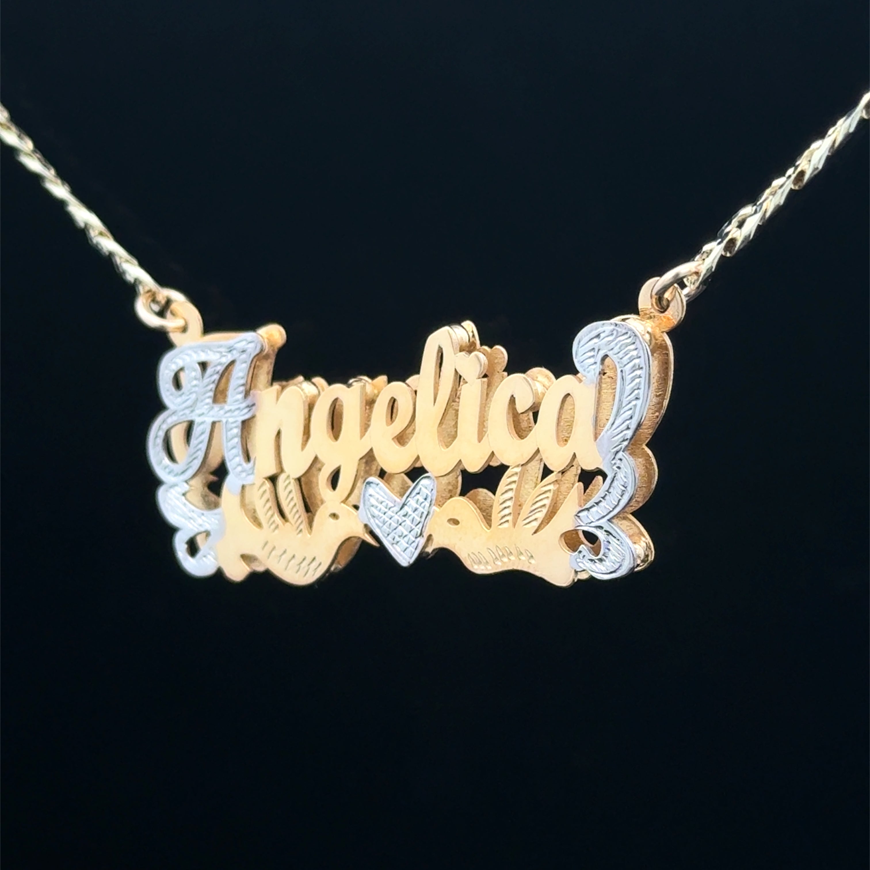 Customized double nameplate