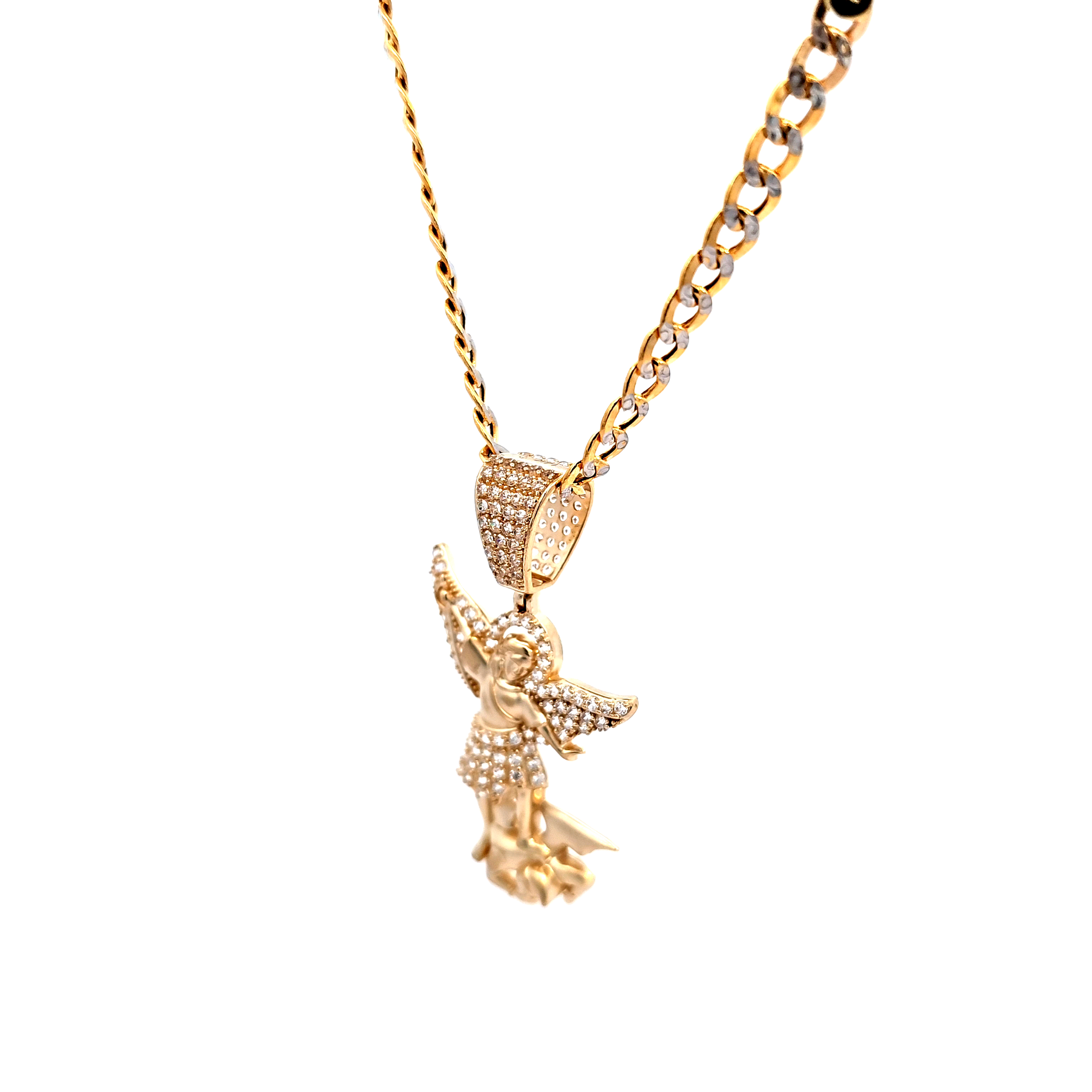 Golden angel charm