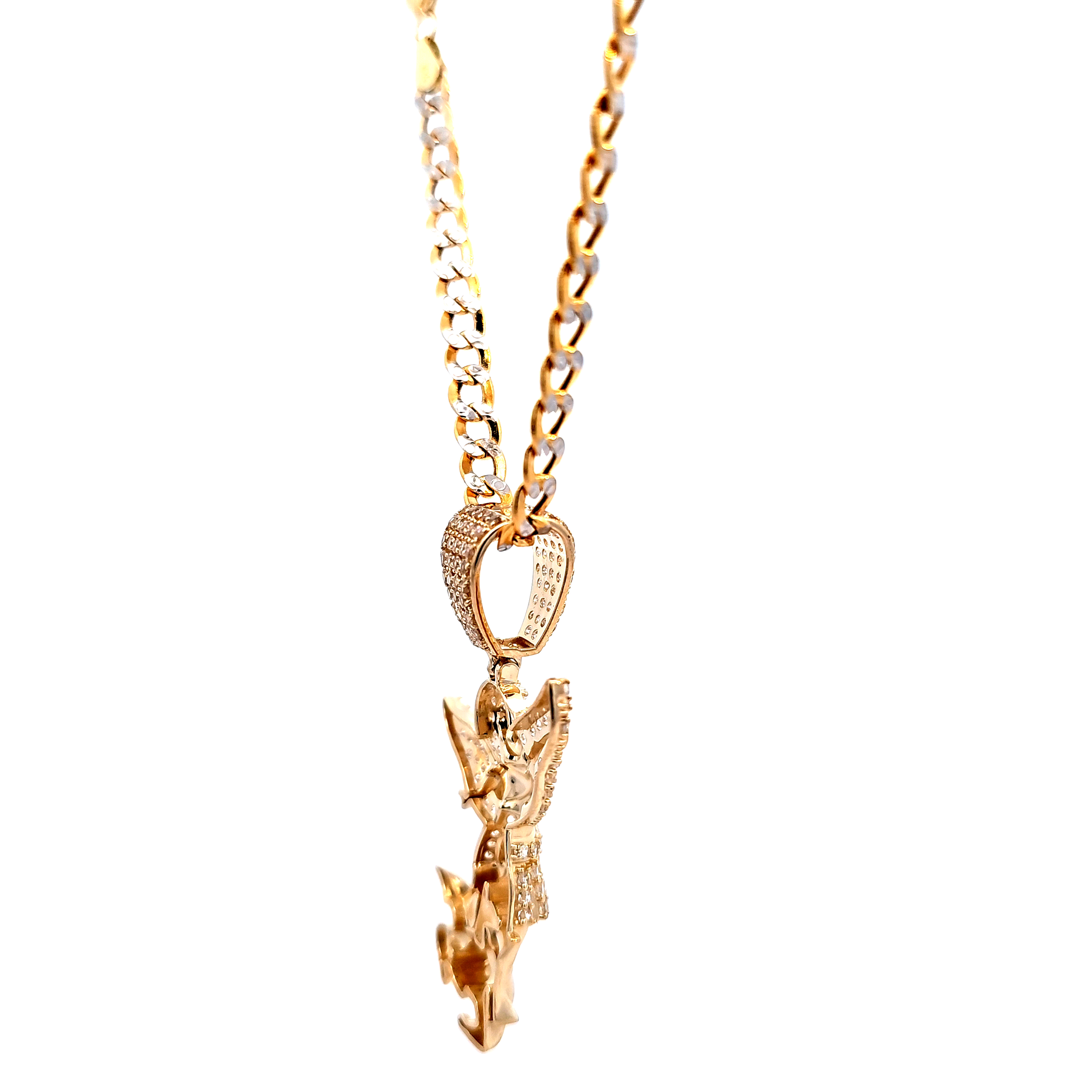 Golden angel charm