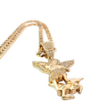 Golden angel charm