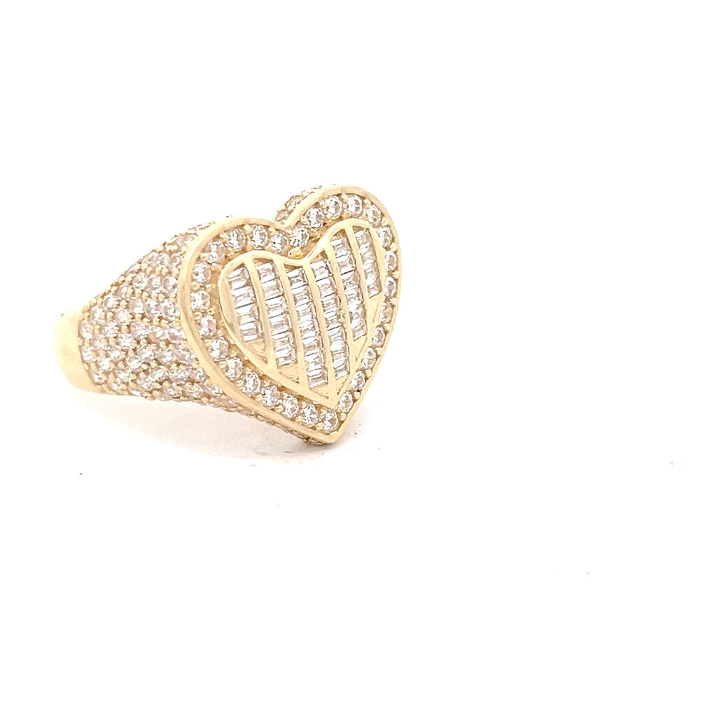 14k Gold Heart Ring