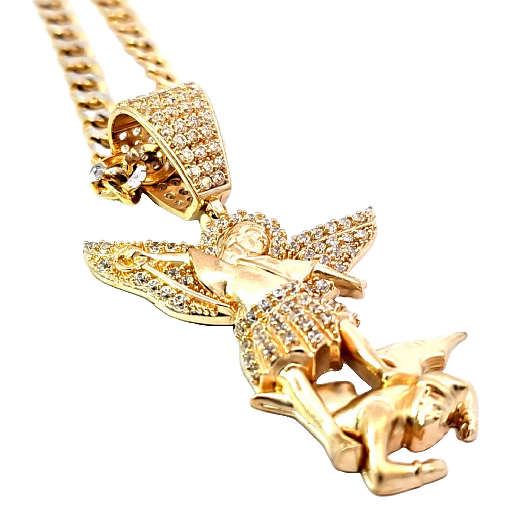 Golden angel charm
