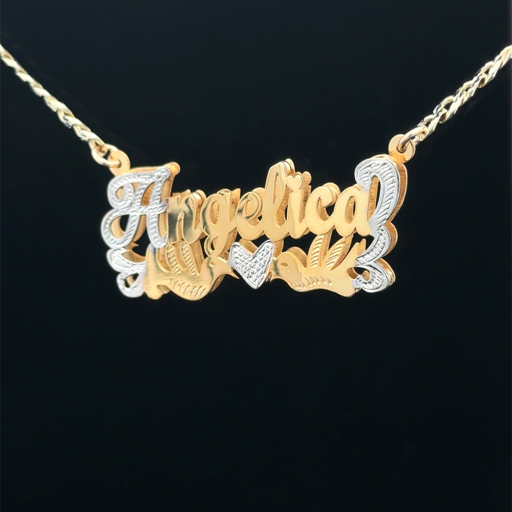 Customized double nameplate