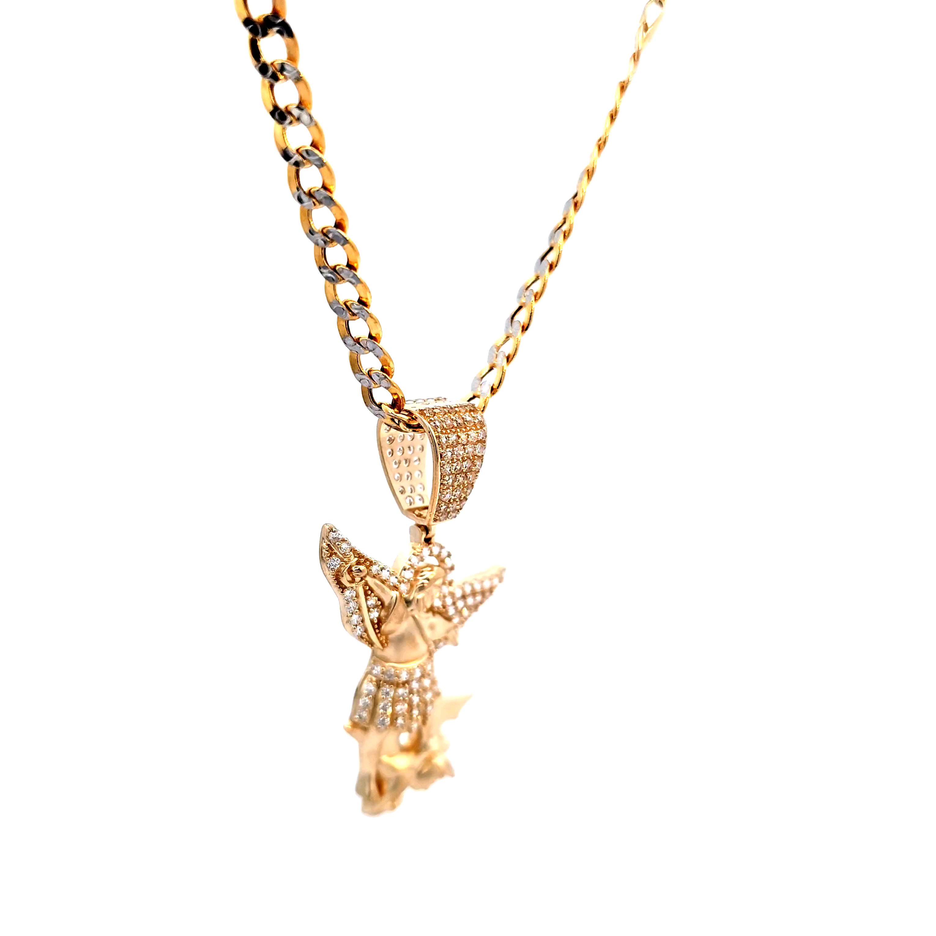 Golden angel charm