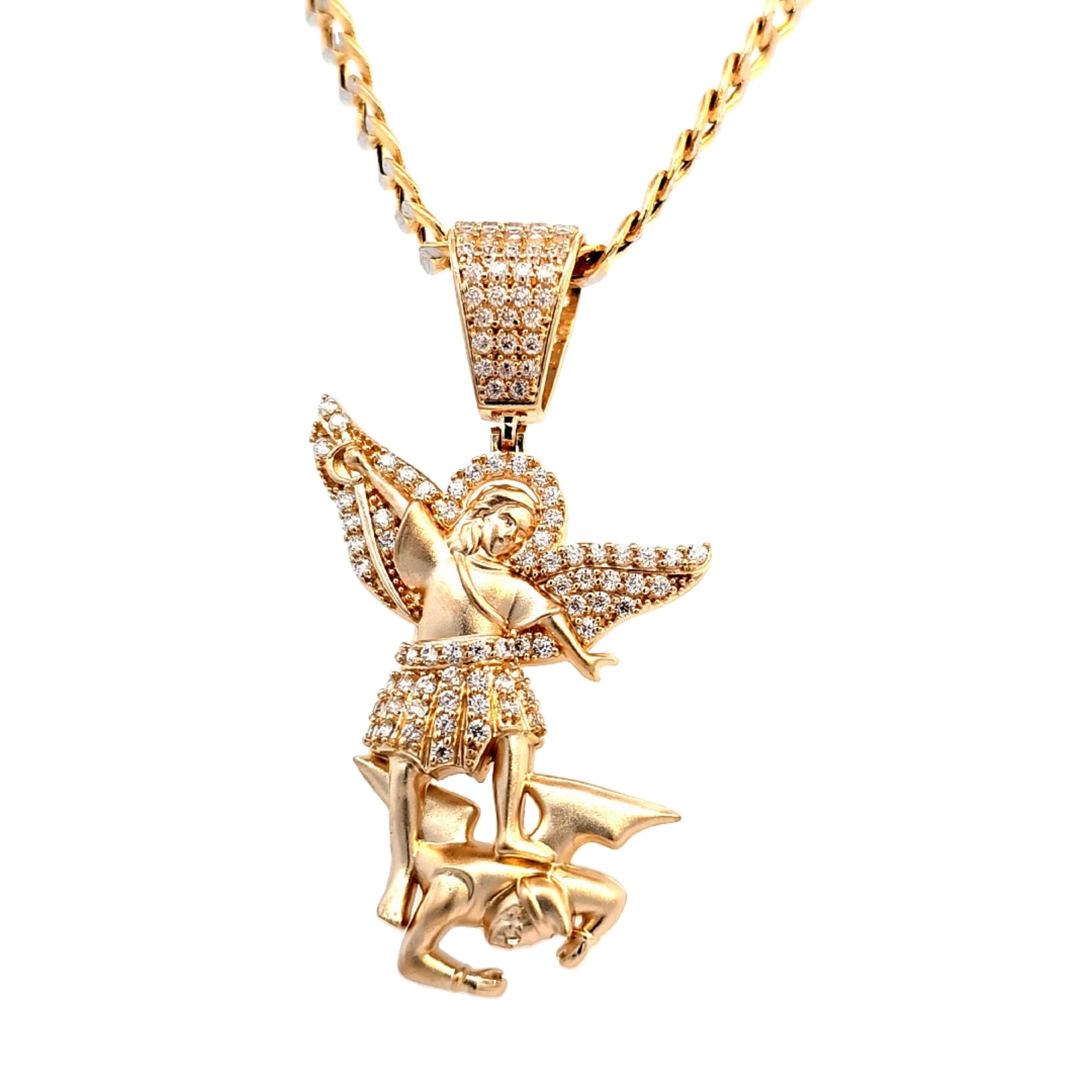 Golden angel charm