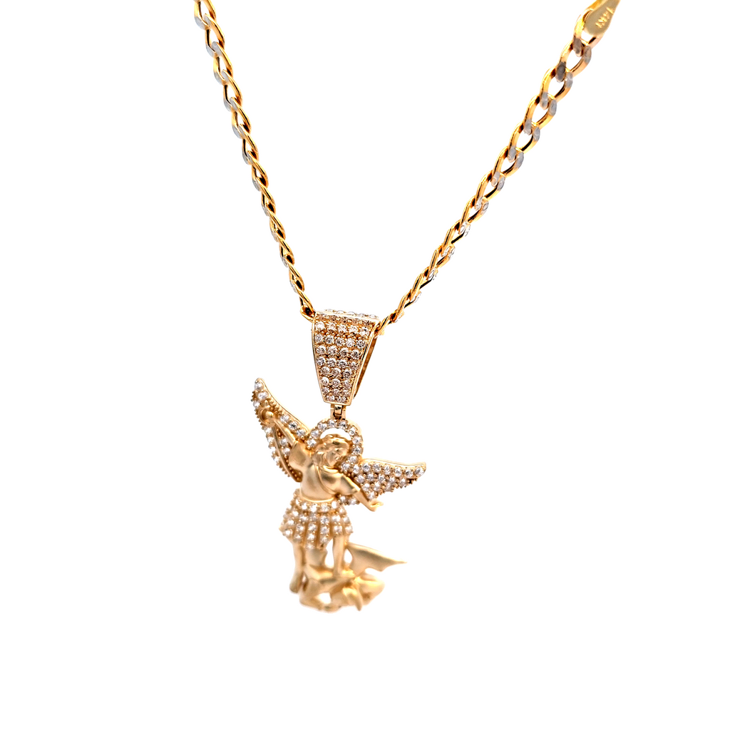 Golden angel charm
