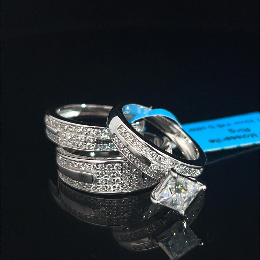 Anillo de compromiso cuadrado