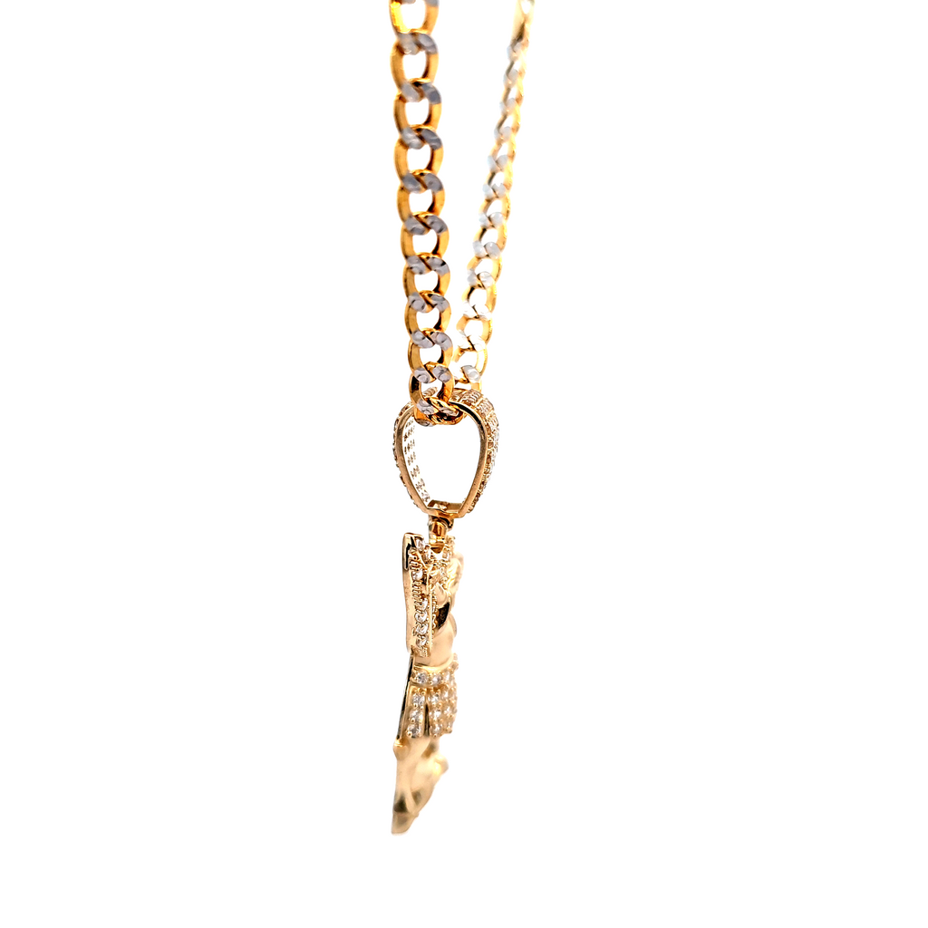 Golden angel charm
