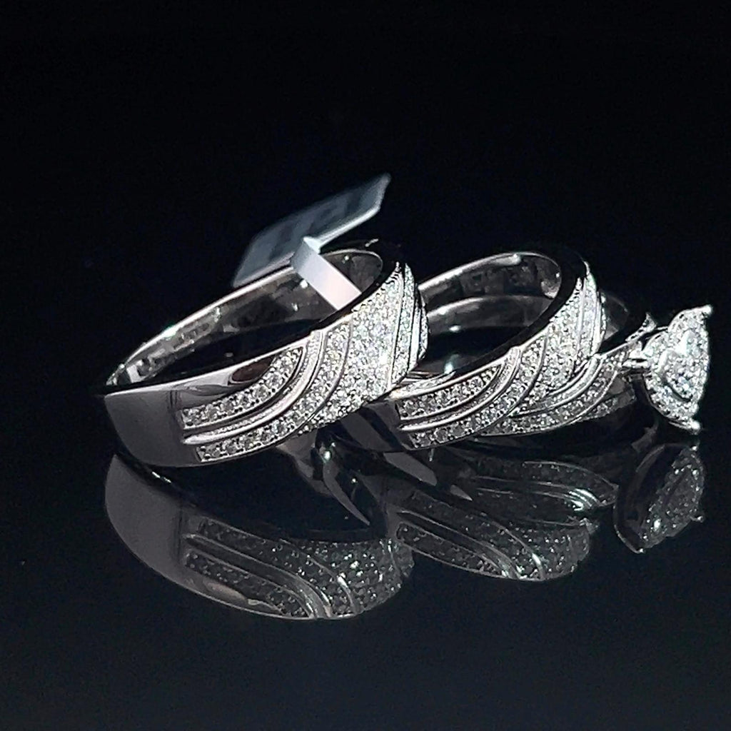 Anillos de corazón comprometido