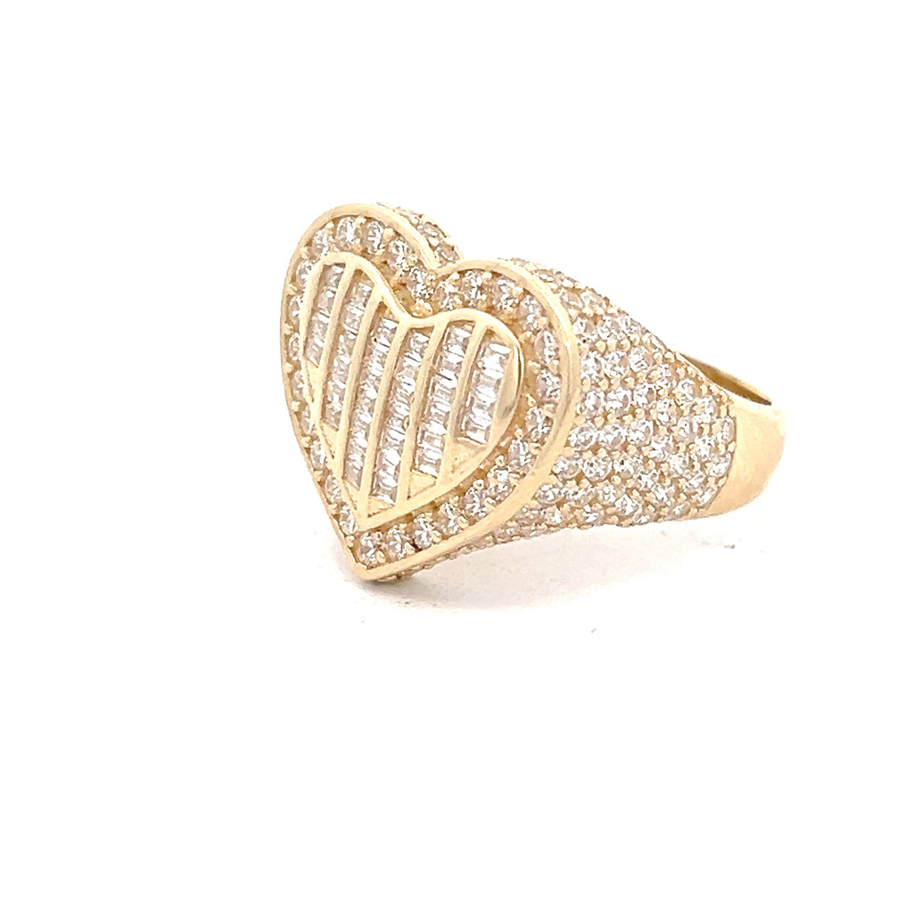 14k Gold Heart Ring