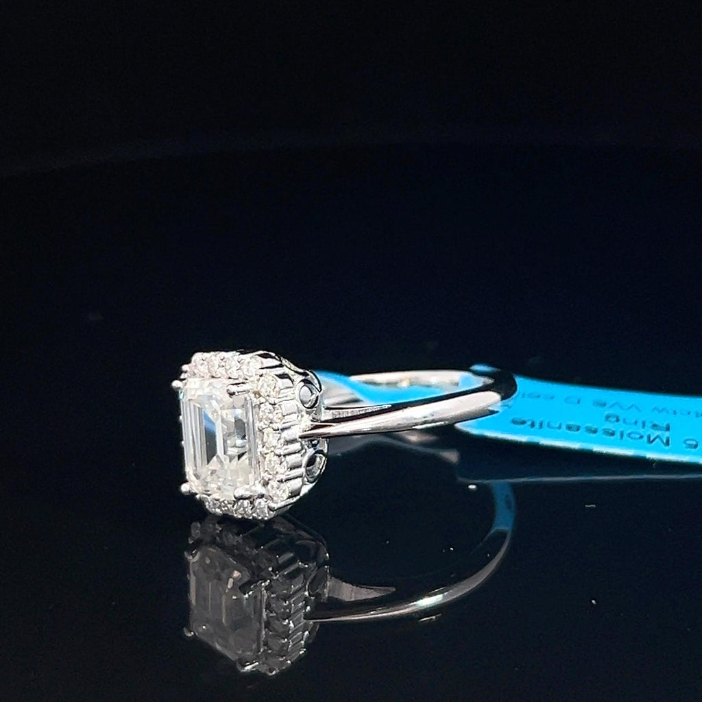 Anillo de promesa cuadrado