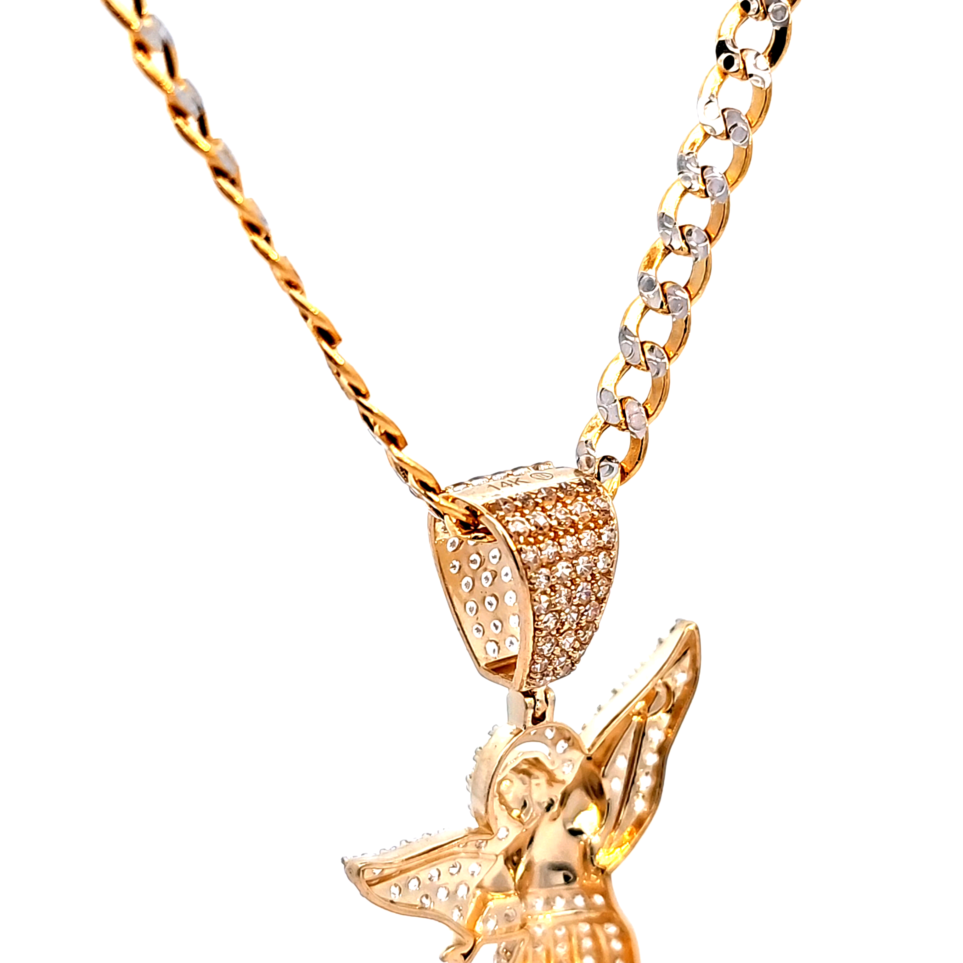 Golden angel charm