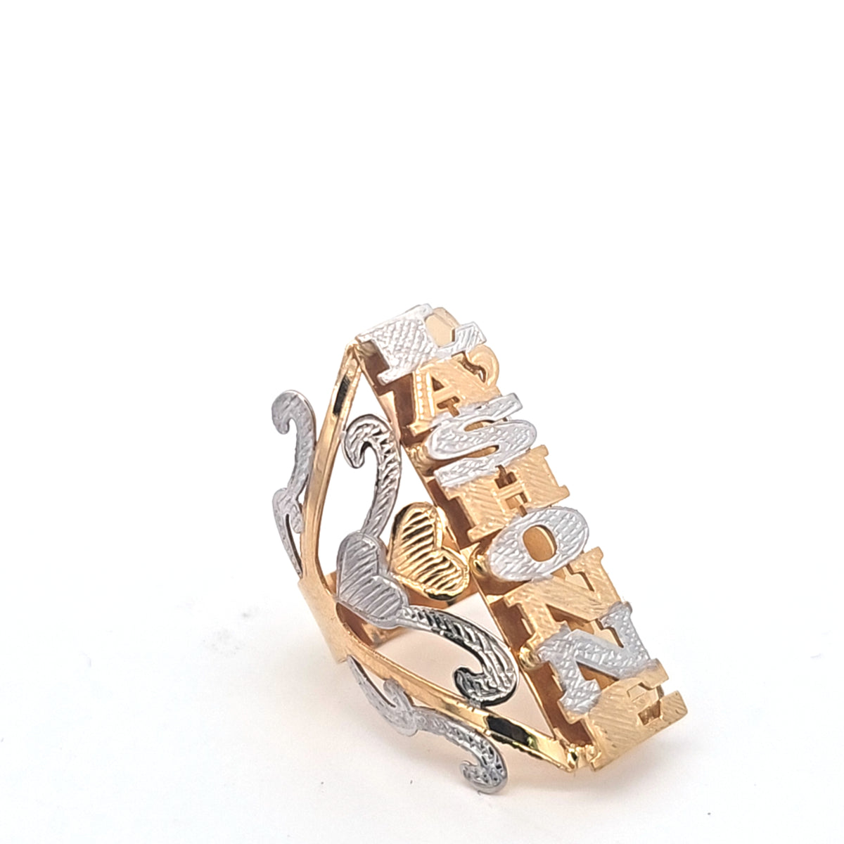 Customized long name ring