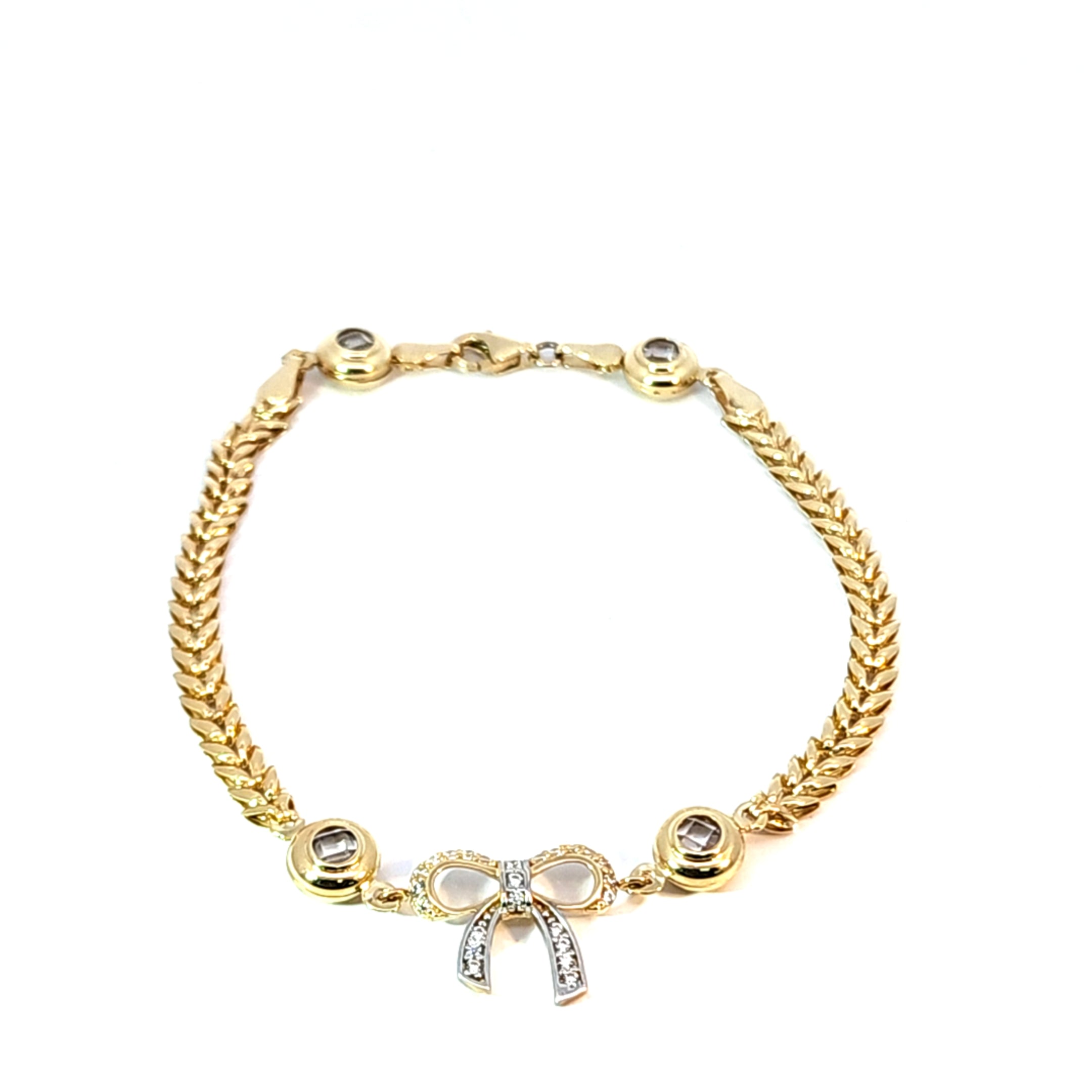 Pulsera de lazo de 14k