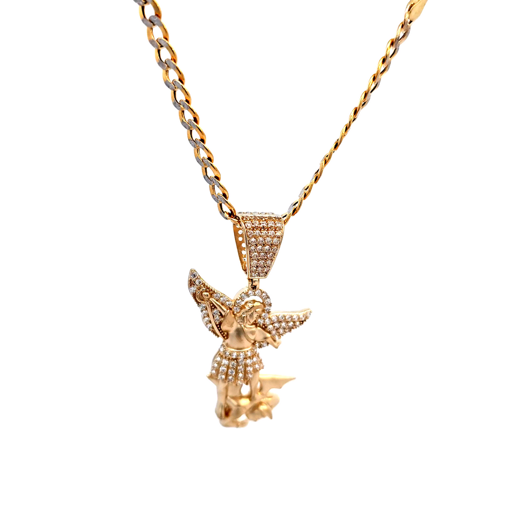 Golden angel charm