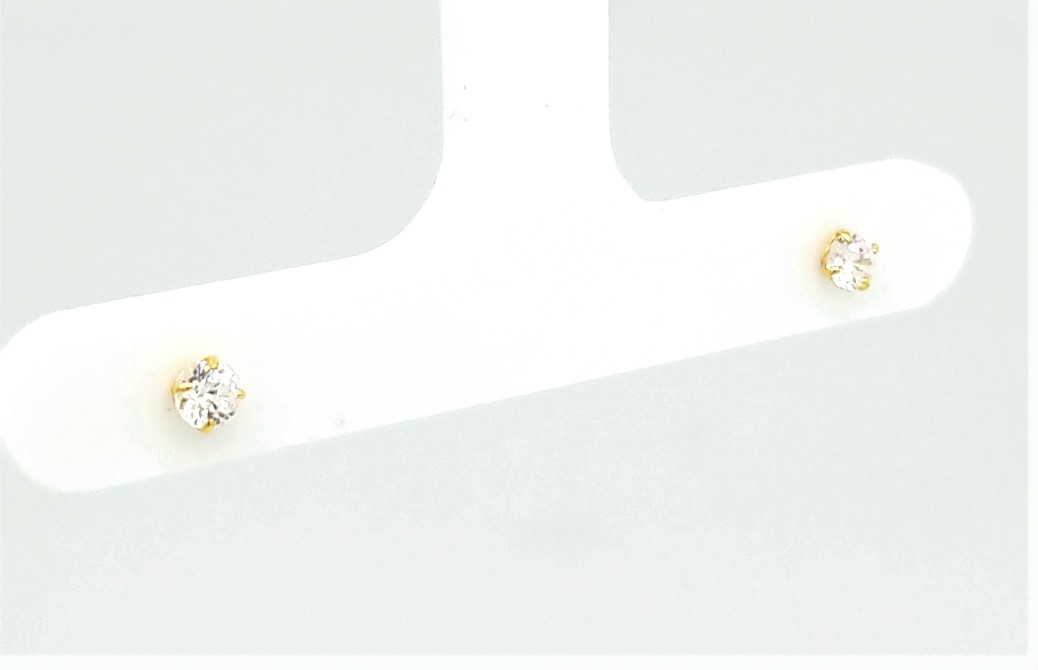 14K Basket set Stud Earrings